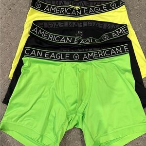American Eagle Outfitters Boxer Briefs 3 - Neon Green, Jet Black, Bright Yellow